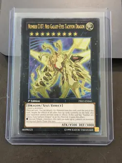 Yugioh Number C107: Neo Galaxy-Eyes Tachyon Dragon PRIO-EN041 1st Ed Ulti Rare - Image 1