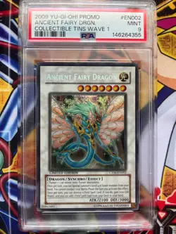 Ancient Fairy Dragon PSA 9 EN002 2009 Collectible Tin Promo Yu-Gi-Oh! 5D’s Holo - Image 1