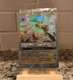 Tinker Bell Giant Fairy Glitter Foil Promo Disney Lorcana Fabled New Sealed - Image 1