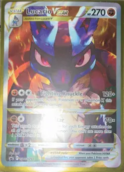 Pokemon Lucario VSTAR SWSH291 Sword & Shield Promo Holo Vstar 270HP Card - Image 1