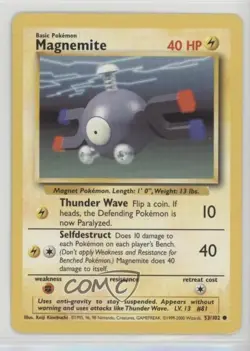 Magnemite 1999-2000 Printing Pokemon Base Set #53 1999 - Image 1