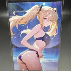 Fischl Genshin Impact Anime Waifu Card Doujin ACG Goddess Holo - Image 1