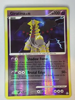 GIRATINA LV. 52 LEGENDS AWAKENED 4/146 REVERSE HOLO POKEMON CARD LP - Image 1