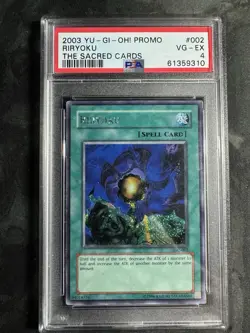 Riryoku (The Sacred Cards) TSC-002 Yu-Gi-Oh! Video Game Promo Exclusive PSA 4 - Image 1