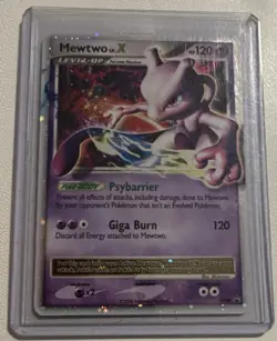 Pokemon Mewtwo Lv.X Diamond and Pearl Promo Holo Card DP28 HP120 2008 - Image 1