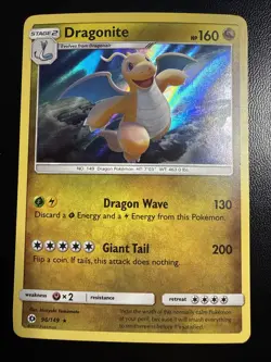 Dragonite 96/149 Holo Moon Base Set Pokemon Card - Image 1