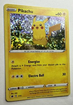 McDonald’s Happy Meal Toy Pokemon 2022 Match Battle Pikachu Holo Card Near Mint - Image 2
