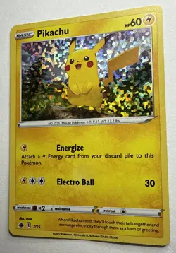 McDonald’s Happy Meal Toy Pokemon 2022 Match Battle Pikachu Holo Card Near Mint - Image 3