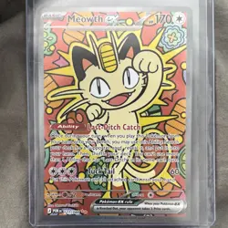 Pokemon Meowth EX 121/088 Foil Basic POR Set Cat Type 170 HP 60 Attack TCG Card - Image 4