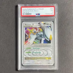 Pokemon Arceus LV.X Platinum 94/99 Holo EX PSA 5 Graded Card TCG - Image 1