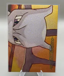 Meowth #4 Topps The First Movie Sticker Card (Blue Label) - Image 2