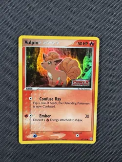NM-LP Stamped Vulpix Reverse Holo 69/108 EX Power Keepers 2007 Pokemon Card Rare - Image 1