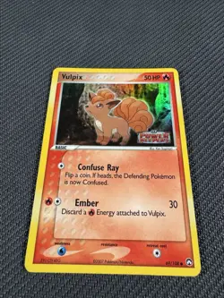 NM-LP Stamped Vulpix Reverse Holo 69/108 EX Power Keepers 2007 Pokemon Card Rare - Image 4