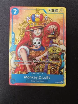 Monkey.D.Luffy (2nd Anniversary Stamped Promo) P-043 One Piece Promotion Card - Image 1
