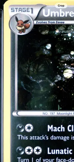 HD Swirl🌀 XY96 Umbreon 2016 POKEMON BLACK STAR PROMO Cosmos HOLO PSA 6 Card - Image 4