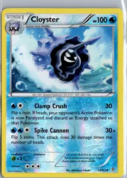 Pokemon Card Cloyster XY Generations Reverse Holo 20/83 Trading Card LP - Image 1