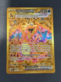 Pokemon TCG Charizard EX Holo Card Sv03: Obsidian Flames 228/197 - Image 1