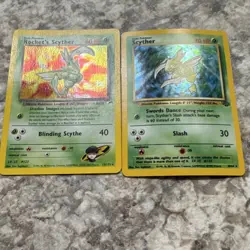 Pokemon TCG Gym Challenge & Jungle 2 Card Lot - Rocket's Scyther, Scyther Holo - Image 2