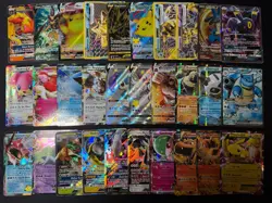 Lot of 150 Pokemon Cards Mega/EX/GX/Full Art/V/VMAX Modern Collection HP-DAMAGED - Image 4