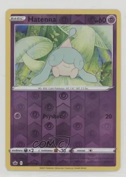 Hatenna Reverse Foil Pokemon Sword & Shield Chilling Reign #071 - Image 1