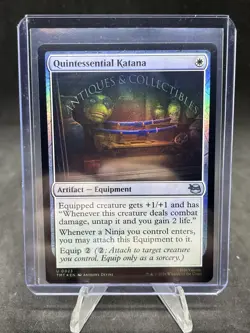NM Foil Quintessential Katana, MTG, TMNT, Magic the Gathering, 23 - Image 1