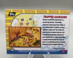 Pokemon Topps Trapped Charizard Non Foil Pikachu's Vacation #51 - Image 2