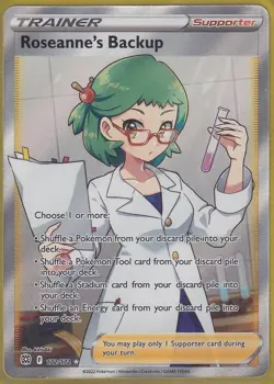 Roseanne's Backup (Full Art) 172/172 Swsh09: Brilliant Stars Holo Pokemon NM - Image 1