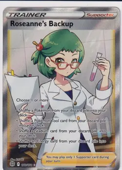 Roseanne's Backup (Full Art) 172/172 Swsh09: Brilliant Stars Holo Pokemon NM - Image 2