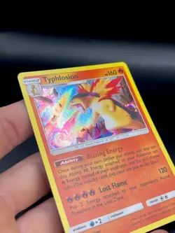 Typhlosion 42/214 SM Lost Thunder Pokemon TCG Holo Rare Excellent Condition NM - Image 3