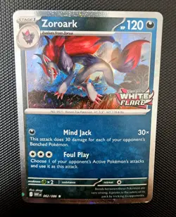 Zoroark (White Flare Stamped) 062/086 Pokemon Cosmos Holo Promo Card NM/LP - Image 1