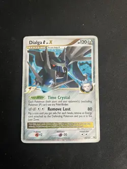 Pokemon TCG Dialga G LV.X Ultra Rare Holo Card 122/127 Platinum MP - Image 1