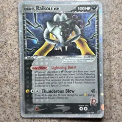 Rocket's Raikou ex 108/107 Deoxys Holo Rare Pokemon TCG Nintendo MP - Image 1