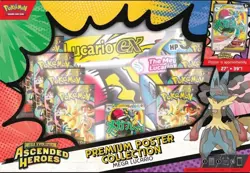 Pokemon TCG: Ascended Heroes Premium Poster Collection Mega Lucario Sealed Box - Image 2