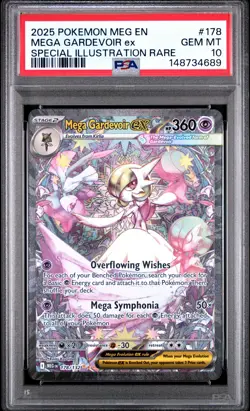 2025 POKEMON MEGA EVOLUTION SPECIAL ILLUSTRATION RARE MEGA GARDEVOIR EX PSA 10 - Image 1