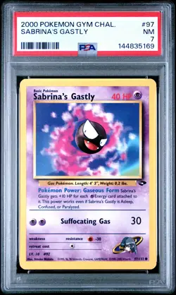 2000 POKEMON GYM CHALLENGE #97 SABRINA'S GASTLY PSA 7 - Image 1