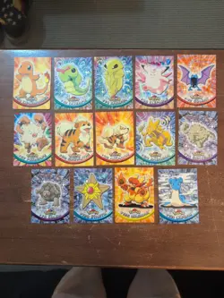 POKEMON 2000 TOPPS TV ANIMATION EDITION SERIES NON HOLO LOT of 14. - Image 1