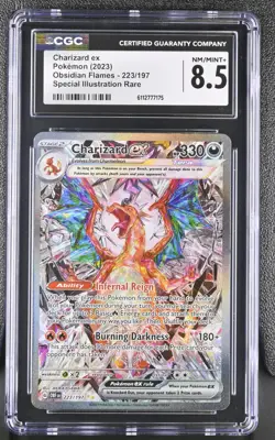 CGC 8.5 - Charizard ex #223 Pokemon Obsidian Flames - Image 1