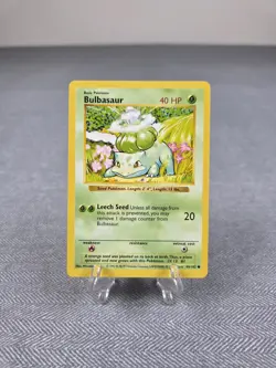 Pokemon TCG : Bulbasaur - Base Set Unlimited Shadowless 44/102 Non Holo WOTC NM - Image 1