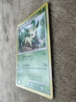 2008 Pokemon TCG MAJESTIC DAWN Leafeon Lv.40 HP 90 Regular Non Holo 24/100 LP/MP - Image 2