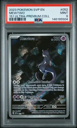 2023 POKEMON SVP EN-SV PROMO 151 ULTRA-PREMIUM COLLECTION #052 MEWTWO PSA 9 - Image 1
