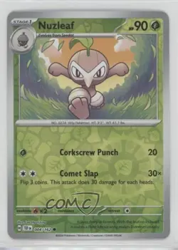 Nuzleaf Reverse Foil Pokemon SV05: Temporal Forces #004 - Image 1