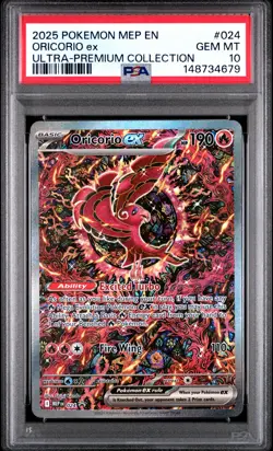 2025 POKEMON MEP PROMO ULTRA-PREMIUM COLLECTION #024 ORICORIO EX PSA 10 - Image 1