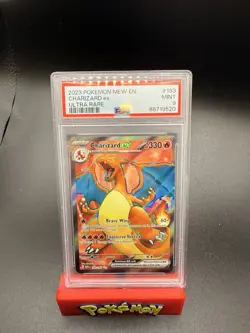 2023 Pokemon Mew En Charizard Ex Ultra Rare #183 PSA 9 Mint-s - Image 1