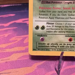 2000 Pokemon Team Rocket Dark Golbat 24/82 rare NM - Image 2