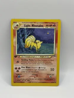 Pokemon Neo Destiny 1st Edition Light Ninetales 50/105 LP - Image 1