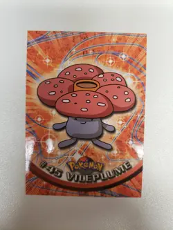 MP! Vileplume #45 BLUE Logo 1999 Topps TV AnimationEdition Series 1 Pokemon NM - Image 1