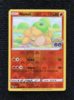 Numel (Peelable Ditto) Reverse Foil Pokemon Sword & Shield Pokemon Go #013 READ - Image 1