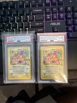 2 - Pokemon Pikachu 2021 Birthday #24 Holo Celebrations 25th Anniversary PSA 10 - Image 1
