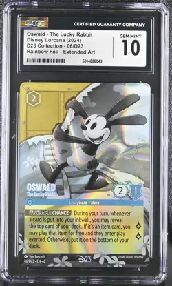 CGC 10 - Oswald 06/D23 Collection Promo - Disney Lorcana - Image 1