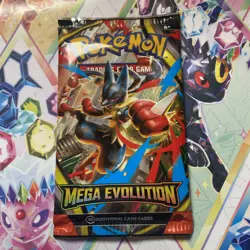 Pokemon TCG Mega Evolution Base Set Booster Pack - 10 Cards – Factory Sealed! - Image 1